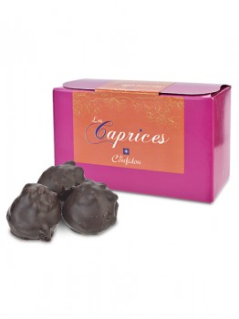 Les Caprices  Chocolate-covered Agen Prune Mousse with Walnuts (Coufidou)
