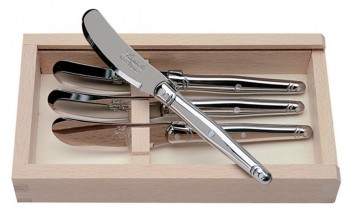 Laguiole Stainless Steel Spreader Knives (Jean Dubost)
