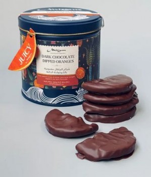Dark Chocolate Covered Oranges, Limited Edition Gift Tin (250g)