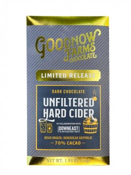 Unfiltered Hard Cider Limited Edition 70% Cacao Chocolate Bar (Goodnow Farms)