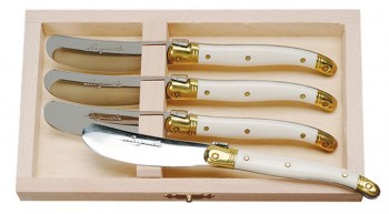 Laguiole Ivory ABS Spreader Knives (Jean Dubost)