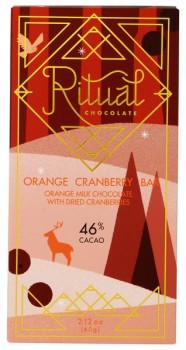 Orange Cranberry Milk Chocolate Bar (46% Cacao)