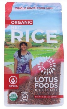Organic Whole Grain Heirloom Red Rice