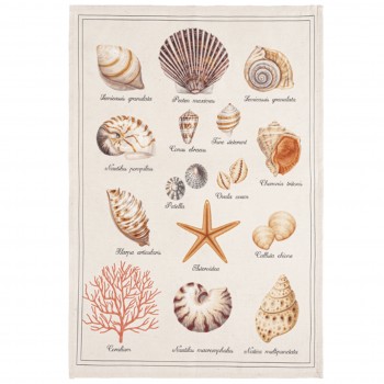 Sea Shell Tea Towel (Jacquard Weave)