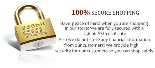Our store is 100% secure shopping