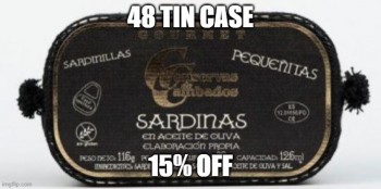 Tiny Sardines in Olive Oil (Conservas de Cambados) 48 tins